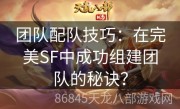 团队配队技巧：在完美SF中成功组建团队的秘诀？