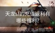 天龙sf的充值返利有哪些福利？