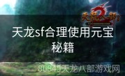 天龙sf合理使用元宝秘籍