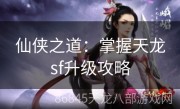 仙侠之道：掌握天龙sf升级攻略