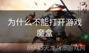 为什么不能打开游戏魔盒