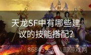 天龙SF中有哪些建议的技能搭配？