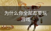 为什么你全部都要玩游戏