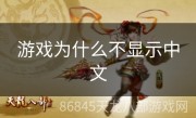 游戏为什么不显示中文