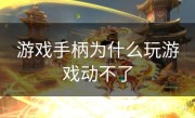 游戏手柄为什么玩游戏动不了