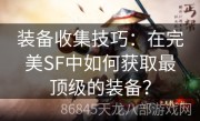 装备收集技巧：在完美SF中如何获取最顶级的装备？