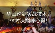 华山论剑实战技术，PK对决巅峰心得！
