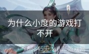 为什么小度的游戏打不开