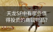 天龙SF中有哪些值得投资的商城物品？