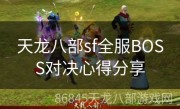 天龙八部sf全服BOSS对决心得分享