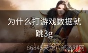 为什么打游戏数据就跳3g