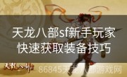 天龙八部sf新手玩家快速获取装备技巧